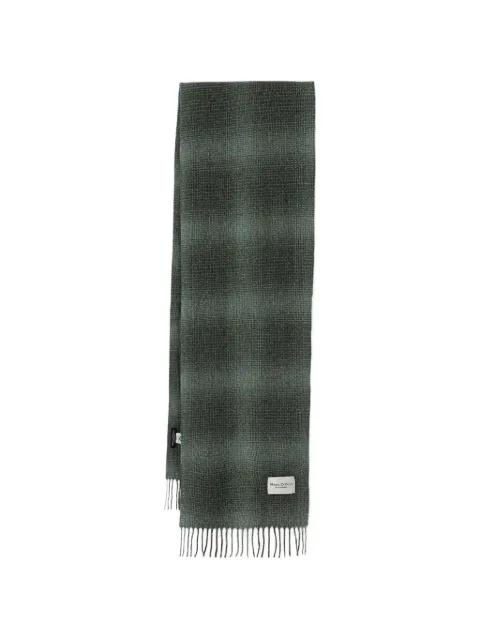 Marc O'Polo check fringed scarf