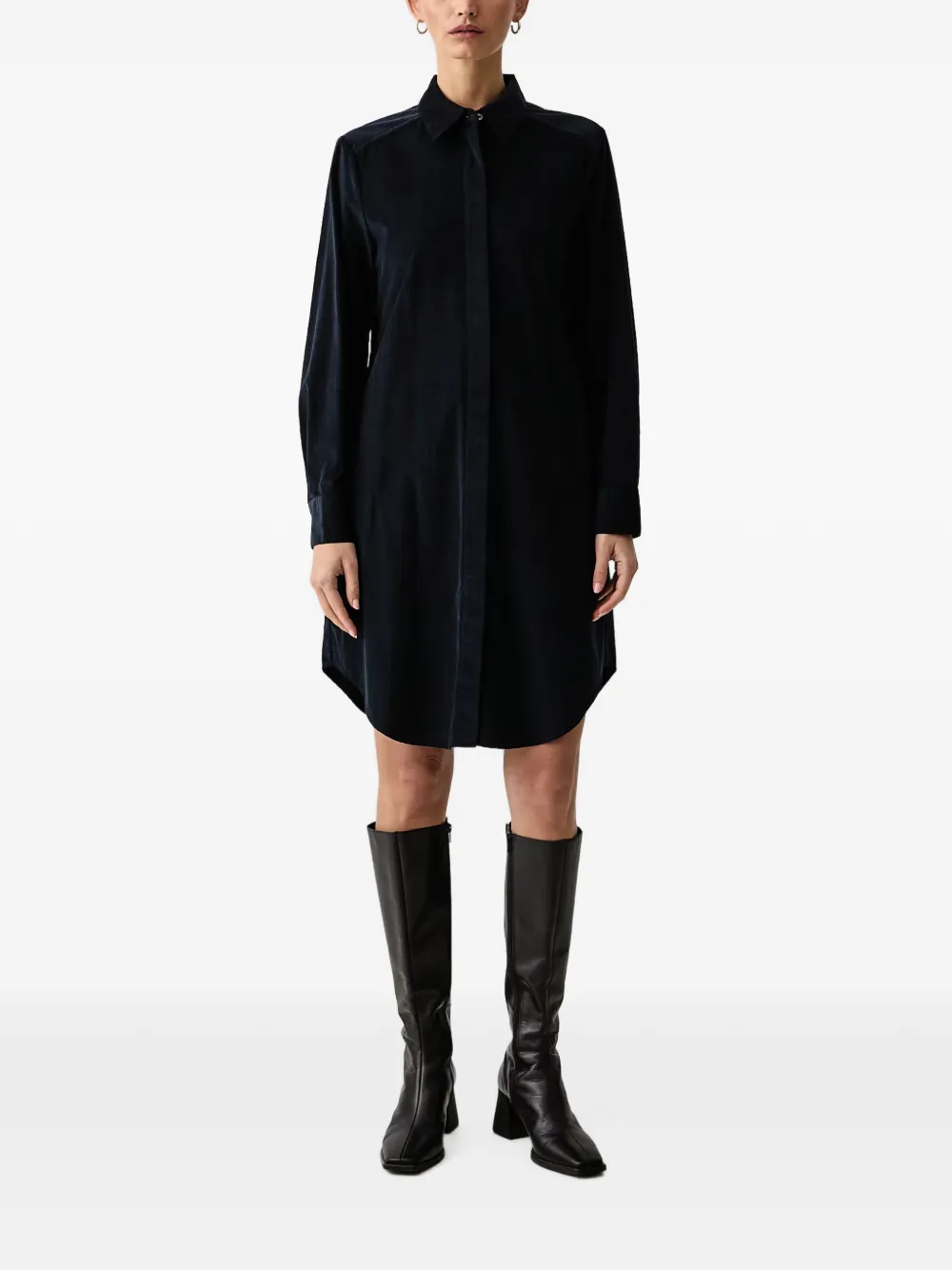 Marc O'Polo robe-chemise en velours côtelé - Bleu Marc O'Polo robe-chemise en velours côtelé - Bleu