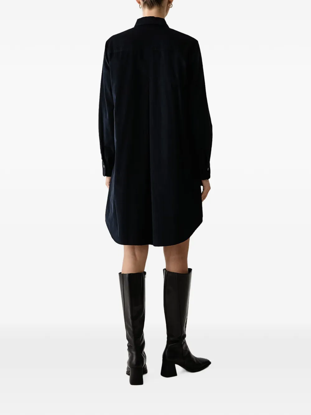 Marc O'Polo corduroy shirt mini dress Blauw