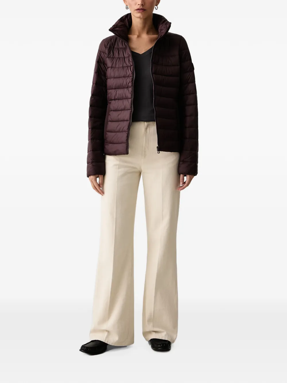 Marc O'Polo high-neck puffer jacket Rood