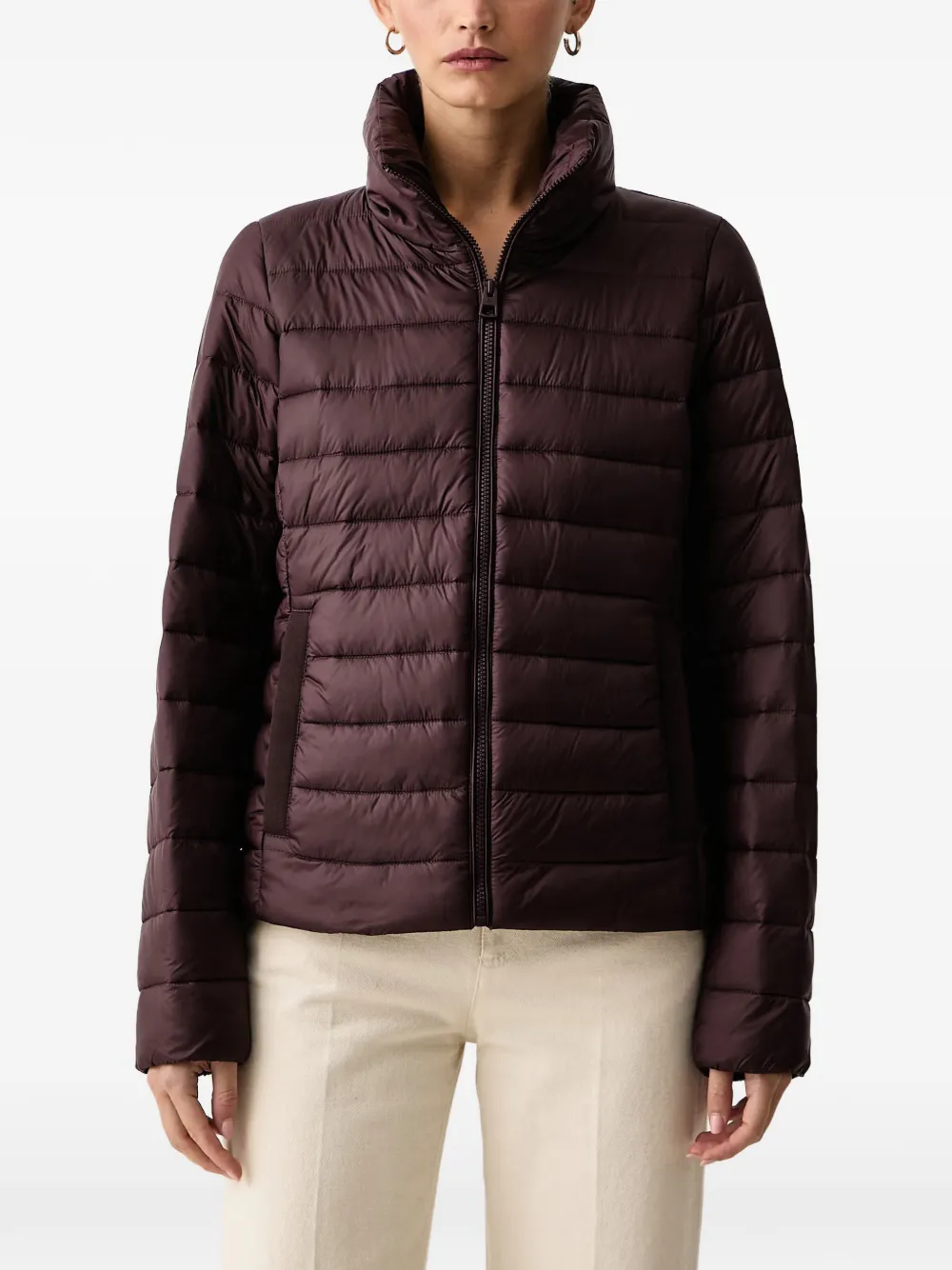 Marc O'Polo high-neck puffer jacket - Rosso
