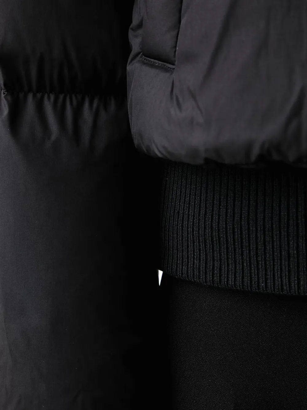 Marc O'Polo quilted hooded jacket Zwart