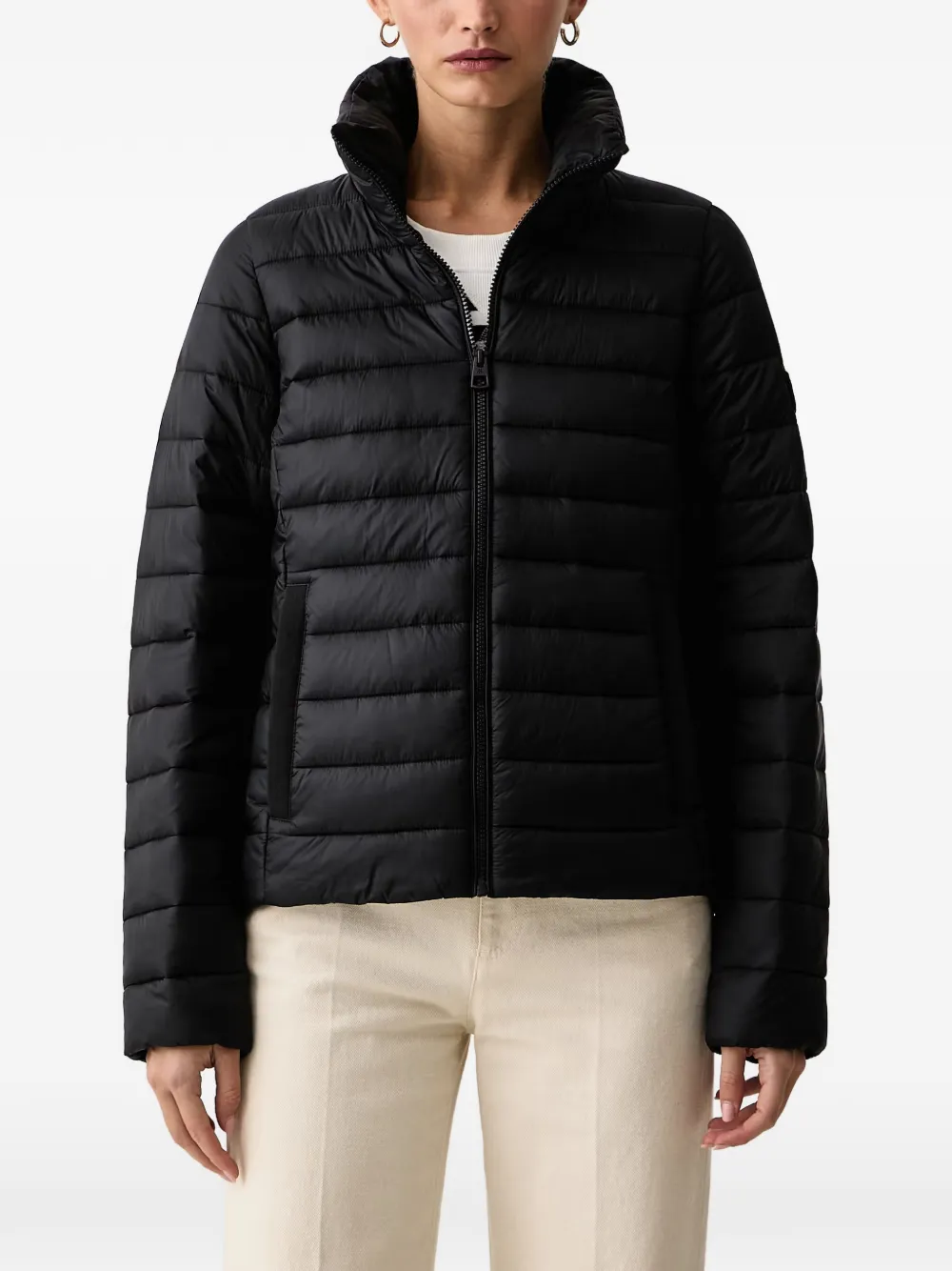 Marc O'Polo high-neck puffer jacket - Nero
