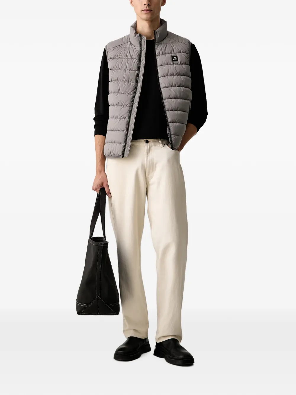 Marc O'Polo quilted gilet Grijs