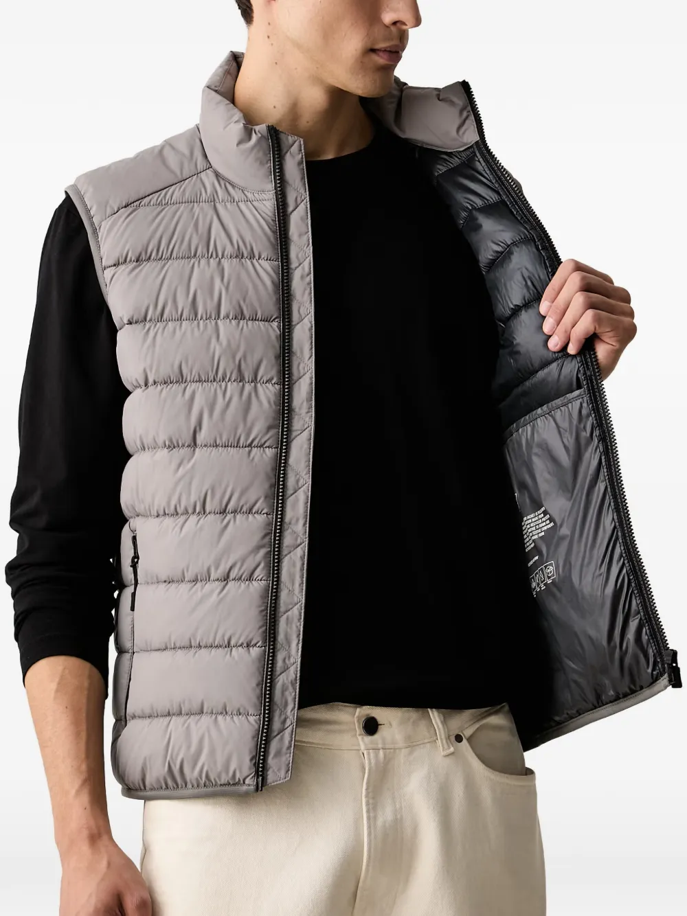 Marc O'Polo quilted gilet Grijs