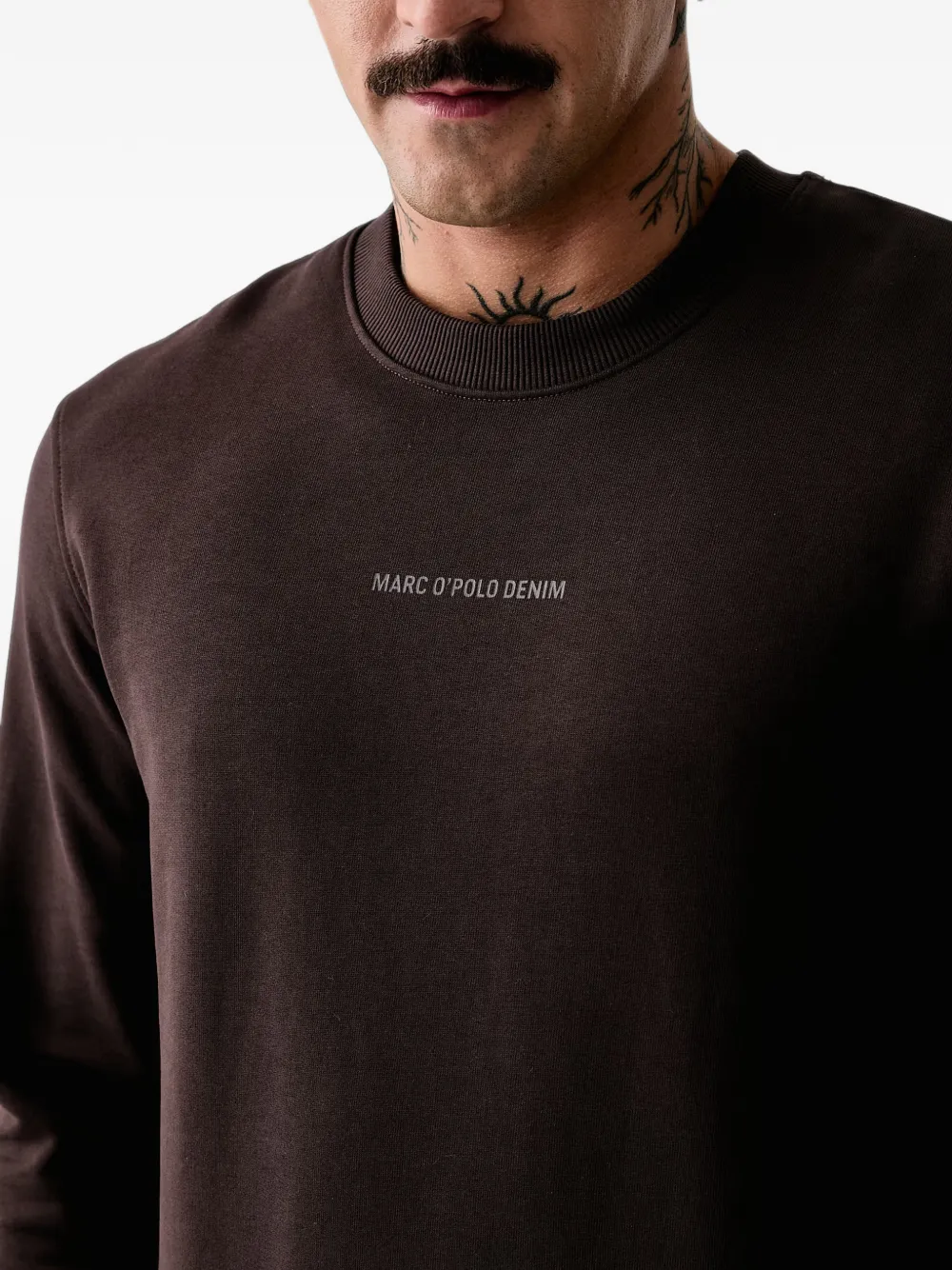 Marc O'Polo logo-print sweatshirt Bruin