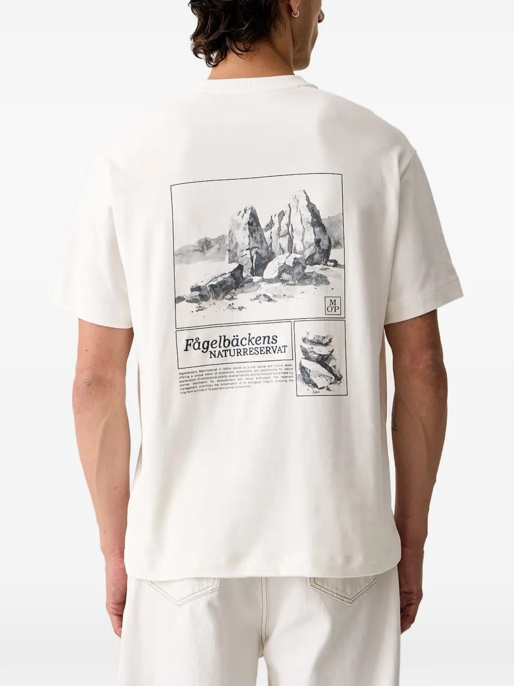 Marc O'Polo graphic-print T-shirt Beige