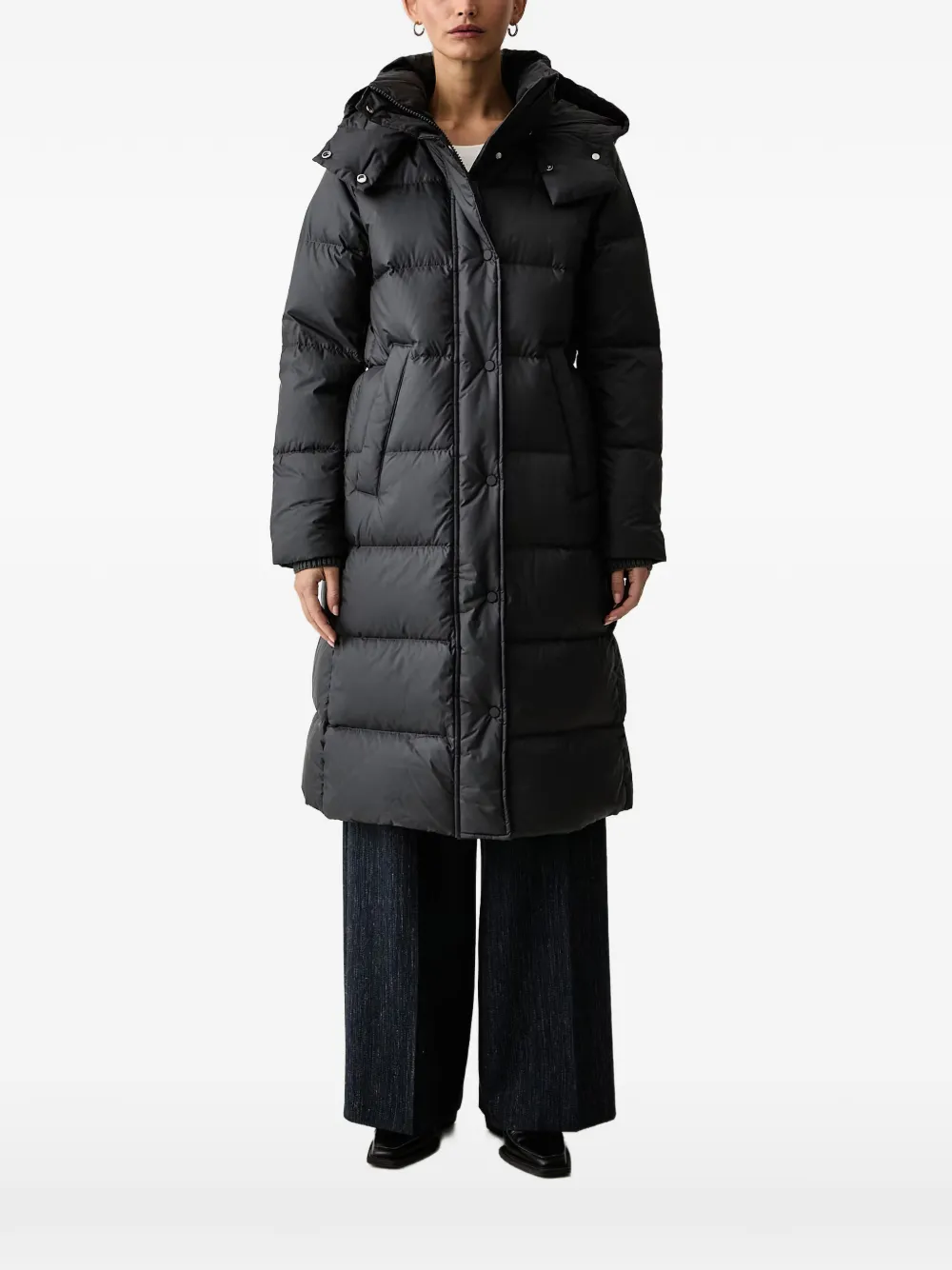 Marc O'Polo quilted hooded coat - Nero