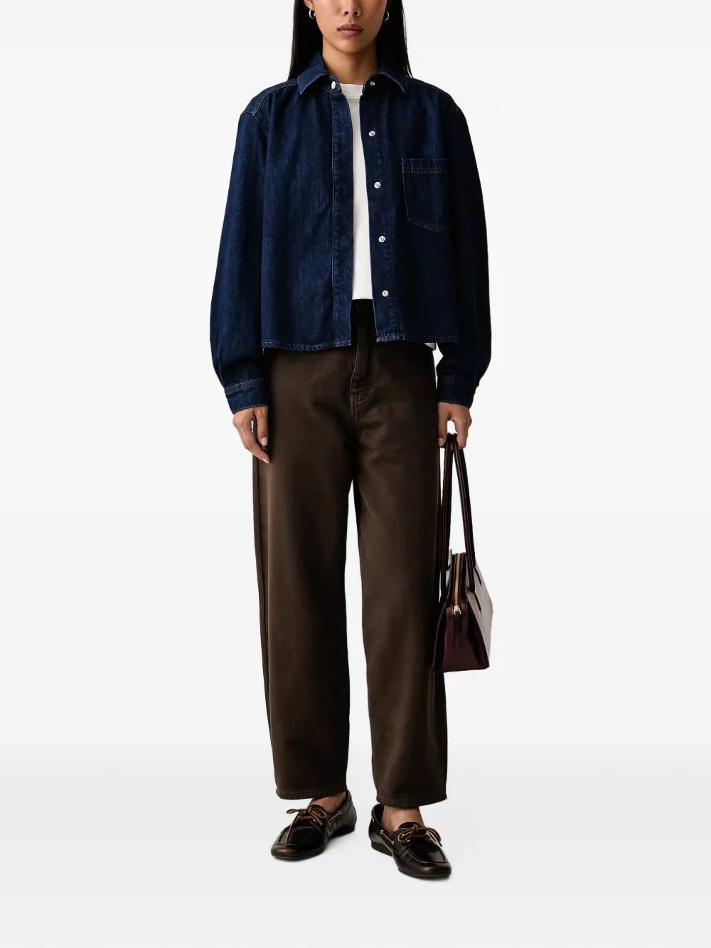 Marc O'Polo Denim blouse Blauw