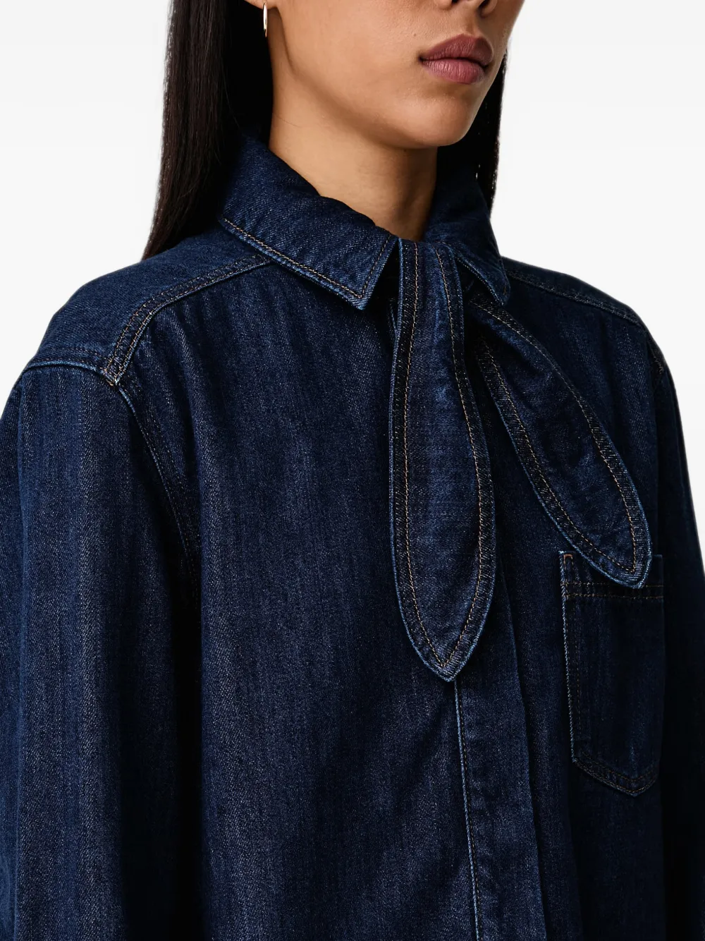 Marc O'Polo Denim blouse Blauw