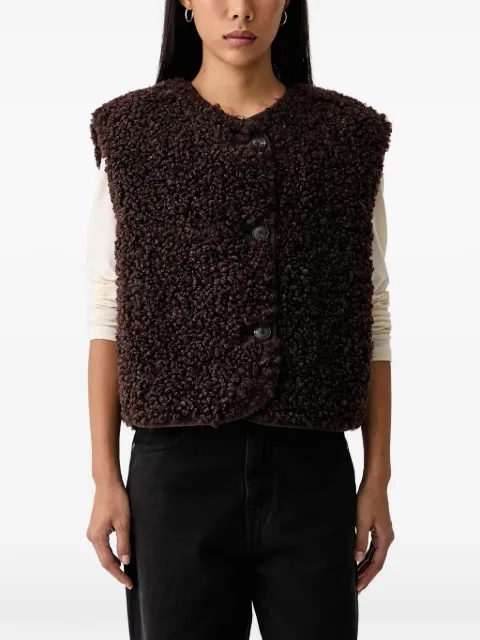 Marc O'Polo bouclé-texture waistcoat