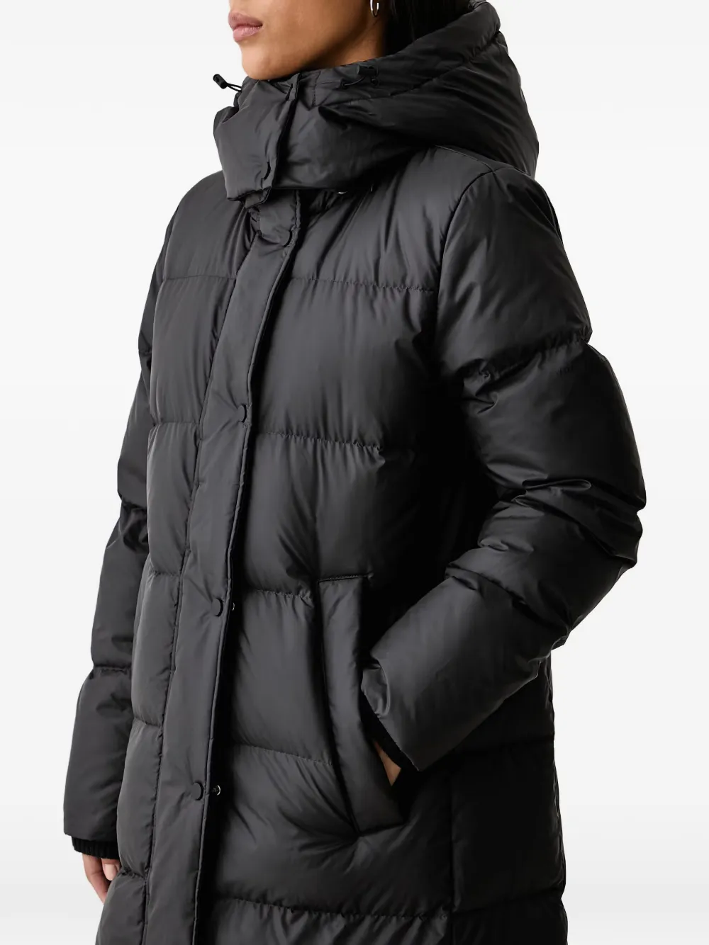 Marc O'Polo quilted hooded jacket - Nero