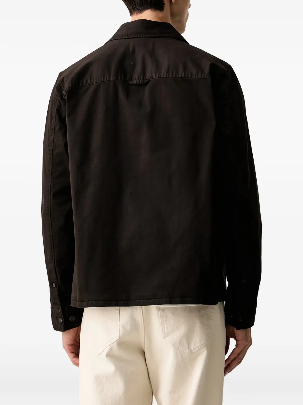 Marc O'Polo flap-pocket shirt jacket Zwart