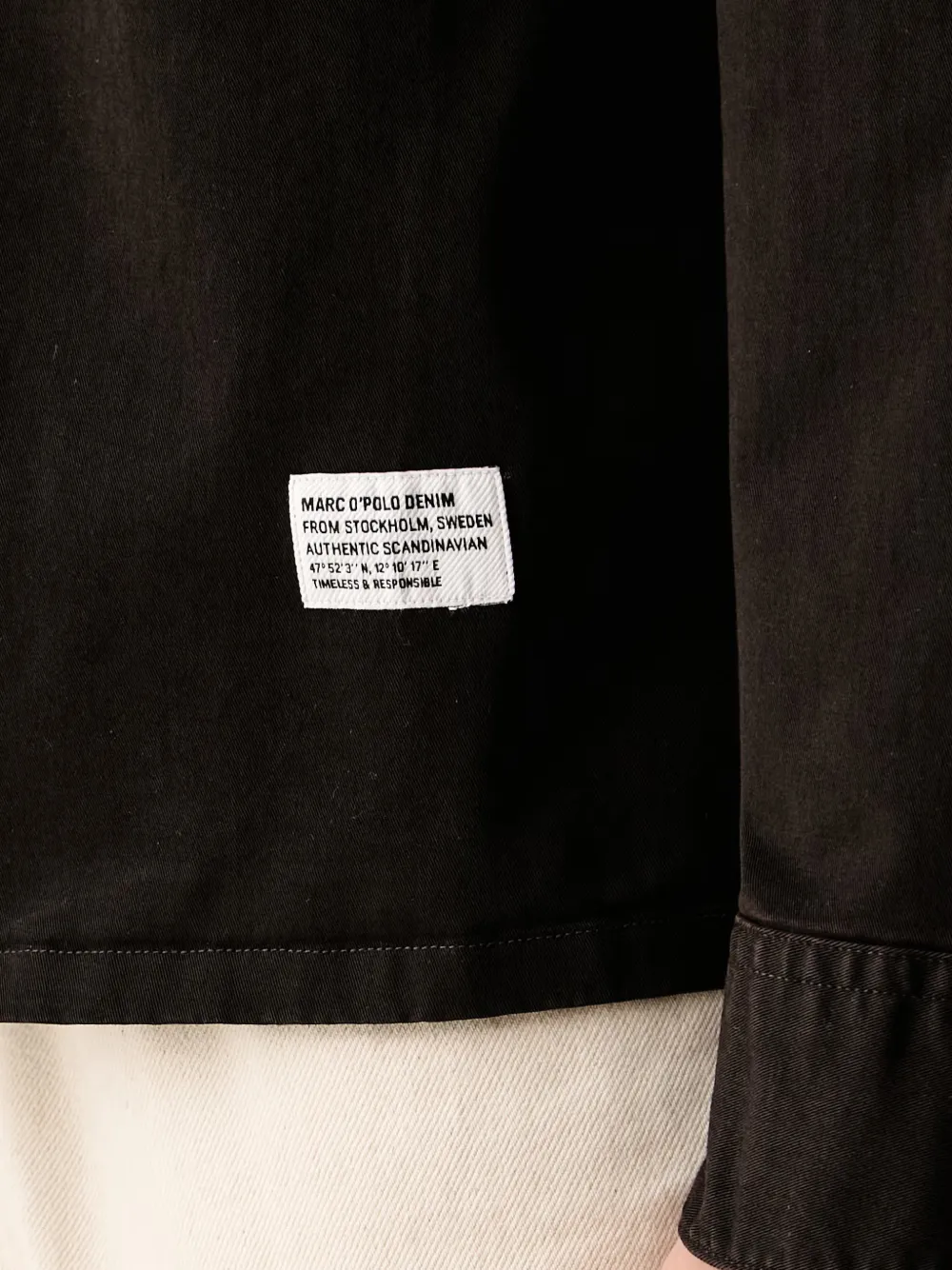 Marc O'Polo flap-pocket shirt jacket Zwart