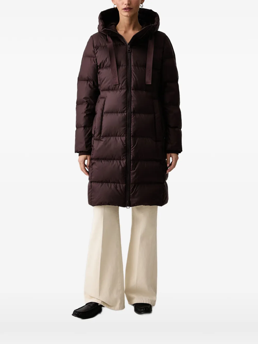 Marc O'Polo quilted hooded jacket - Violett
