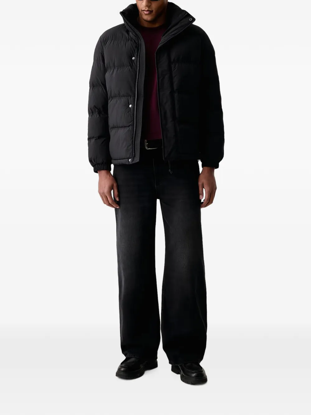 Marc O'Polo quilted puffer jacket Zwart