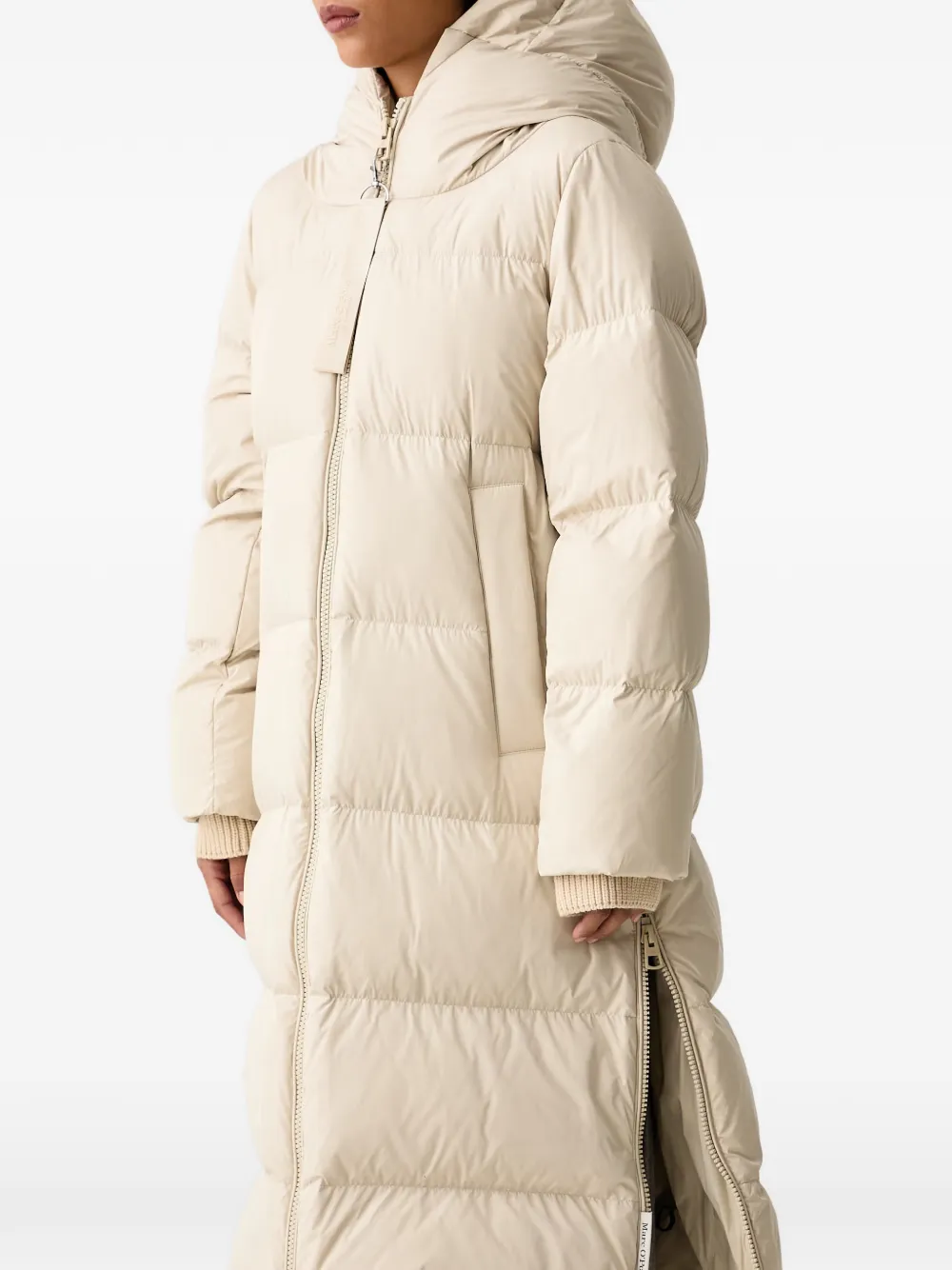 Marc O'Polo Oversized gewatteerde jas met capuchon Beige