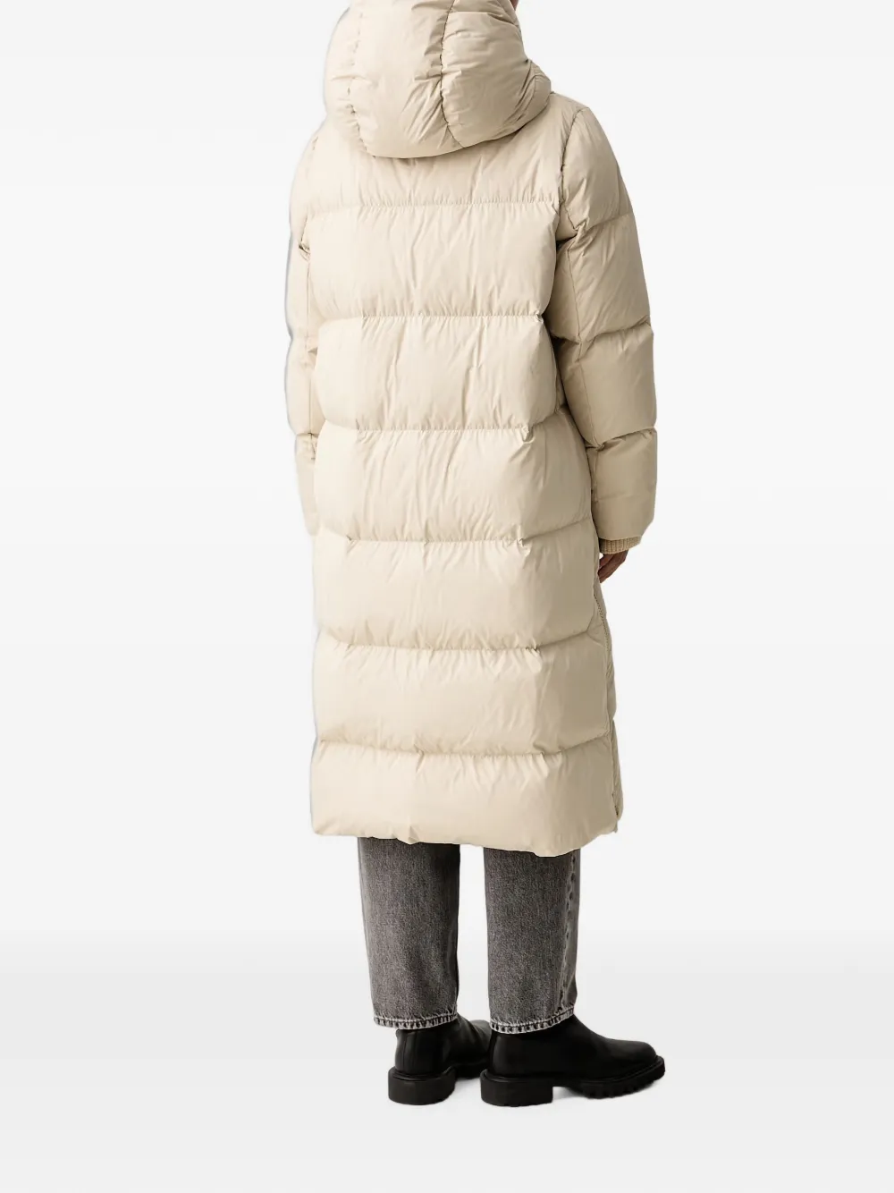 Marc O'Polo Oversized gewatteerde jas met capuchon Beige