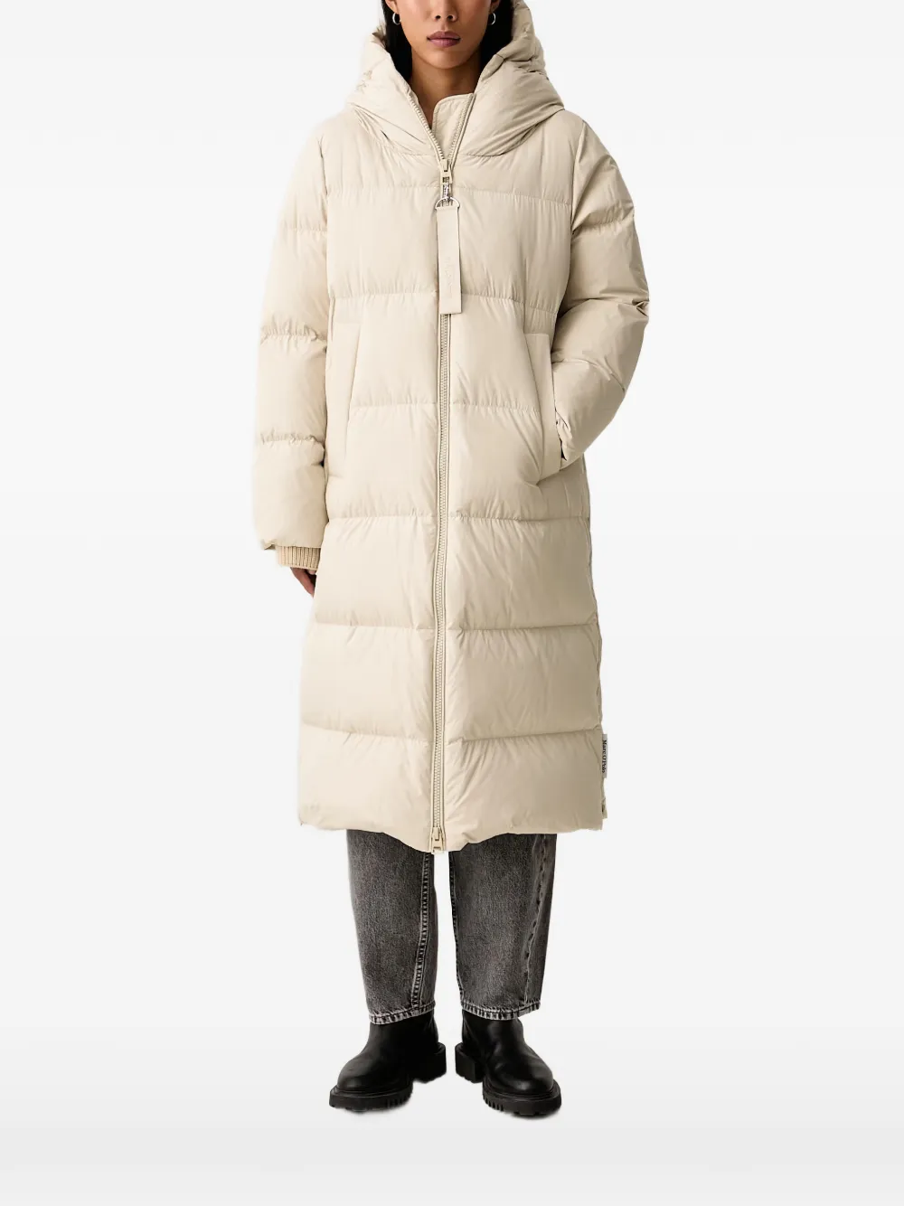 Marc O'Polo quilted hooded oversized coat - Toni neutri
