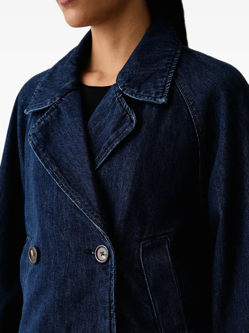 Marc O'Polo Jack met dubbele rij knopen Blauw