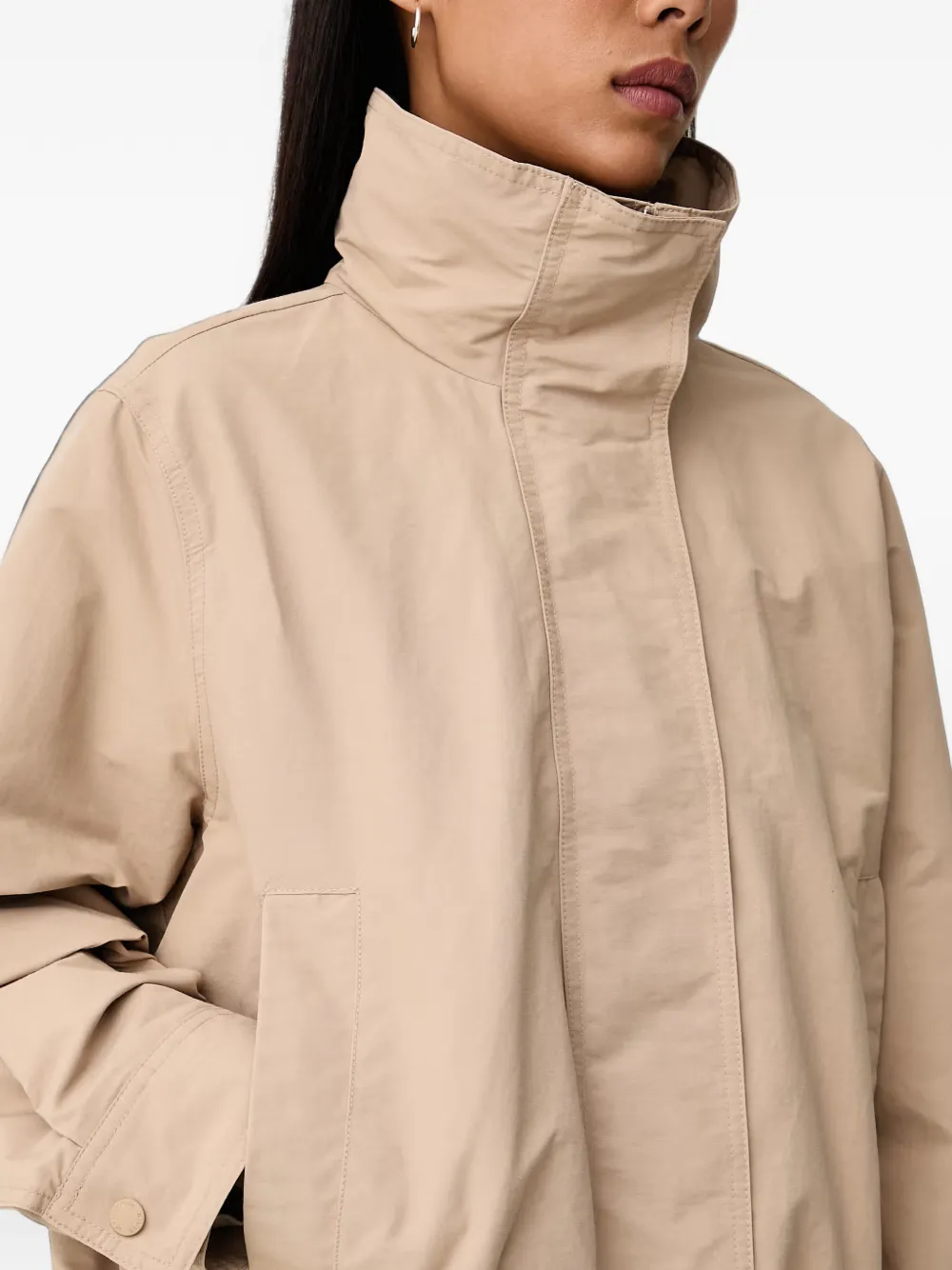 Marc O'Polo Bomberjack met hoge hals Beige