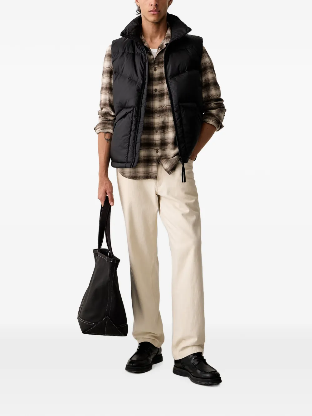 Marc O'Polo quilted puffer gilet Zwart