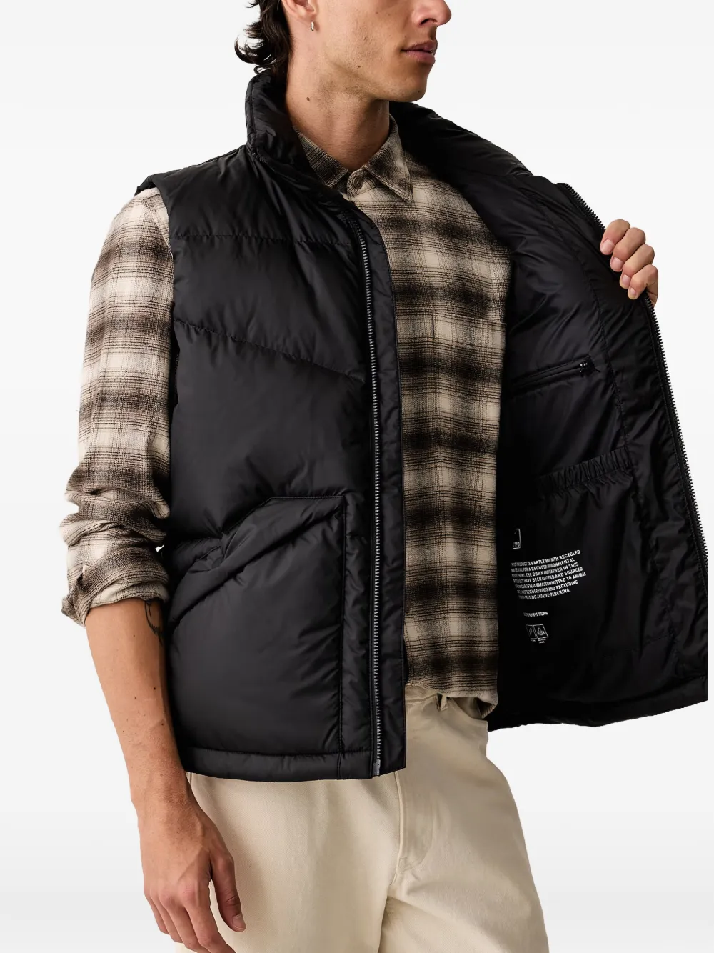 Marc O'Polo quilted puffer gilet Zwart