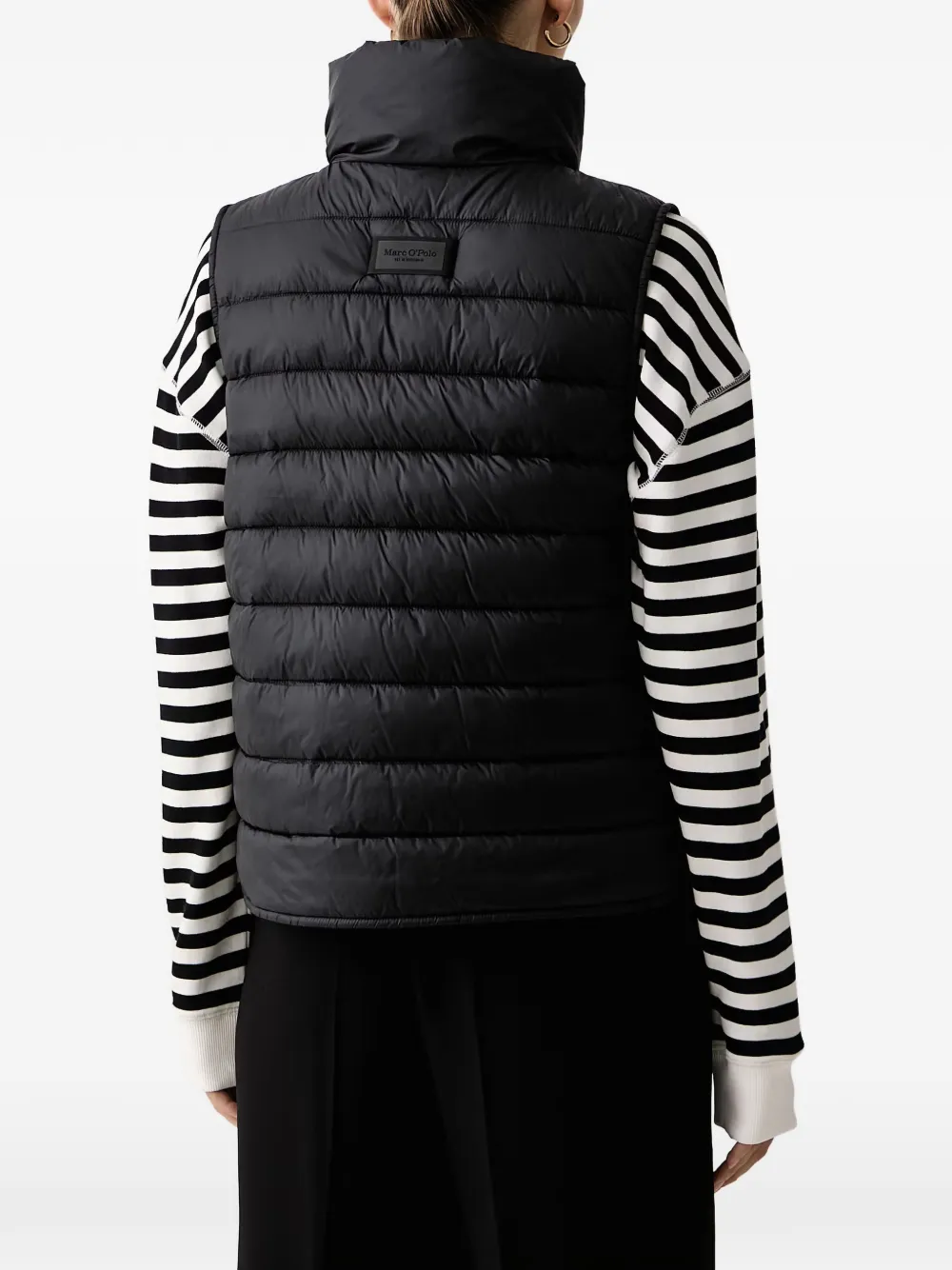 Marc O'Polo quilted gilet Zwart