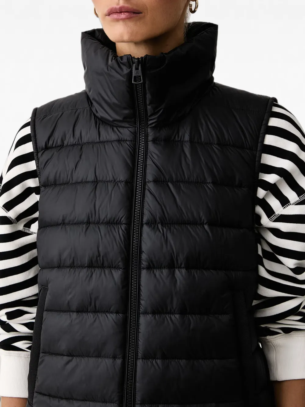 Marc O'Polo quilted gilet Zwart