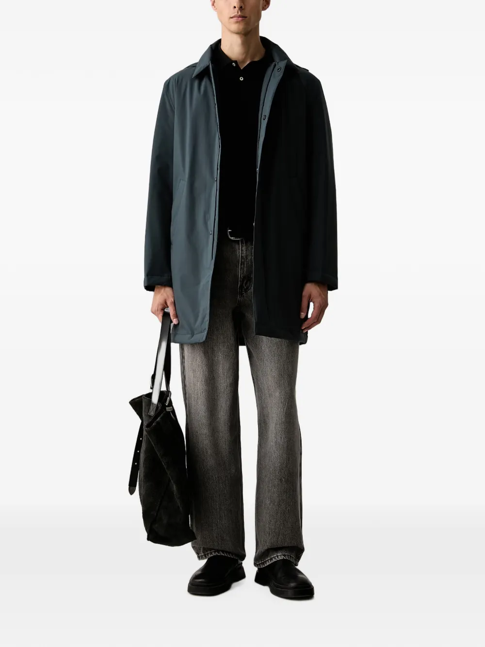 Marc O'Polo Regenjas met capuchon Blauw