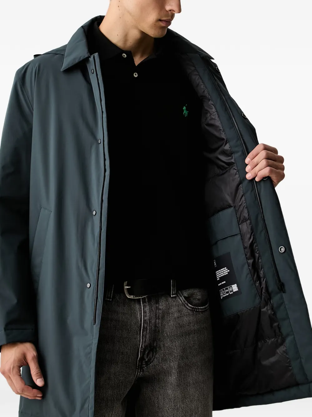 Marc O'Polo Regenjas met capuchon Blauw