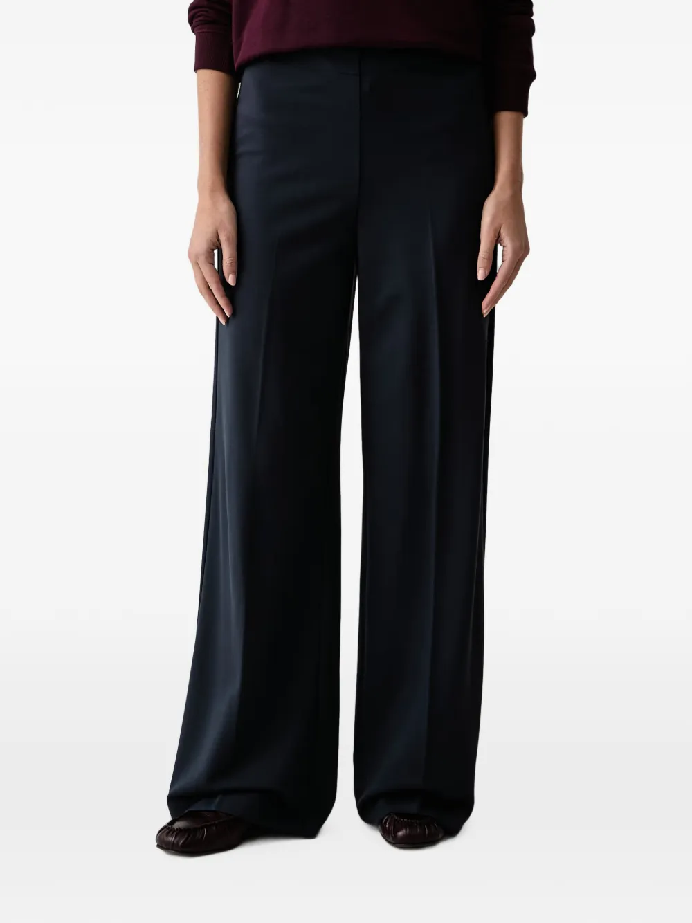 Marc O'Polo pressed-crease straight trousers