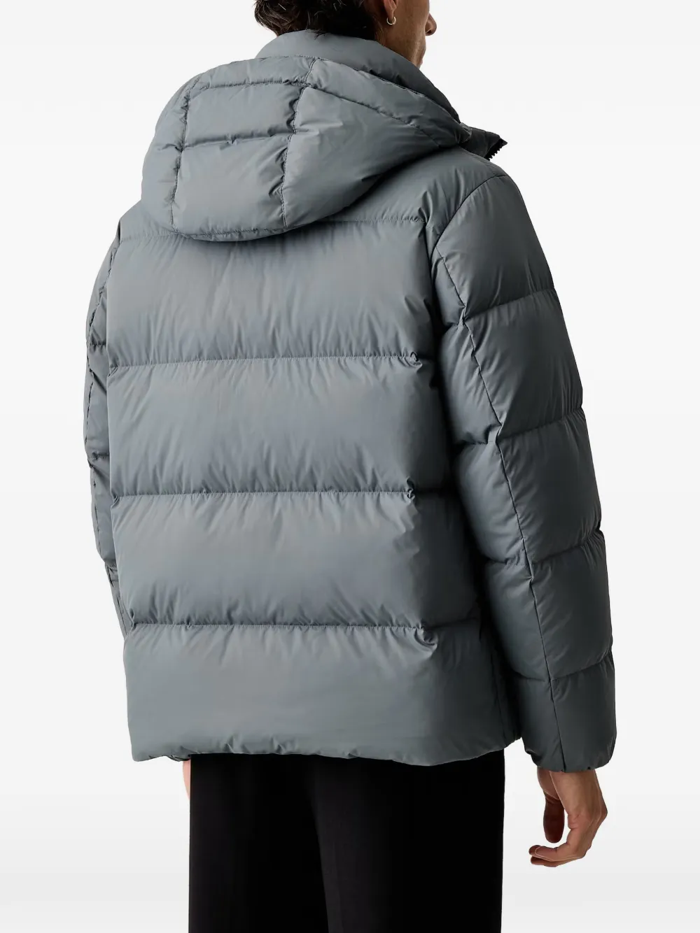 Marc O'Polo quilted hooded padded jacket Blauw