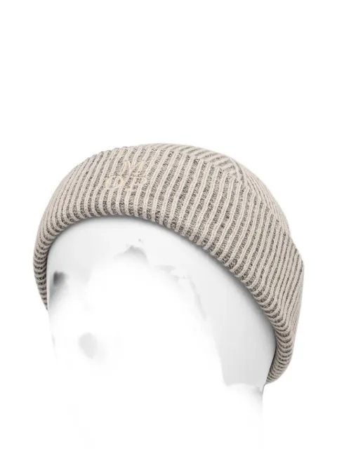 Marc O'Polo ribbed-knit embroidered-logo beanie hat