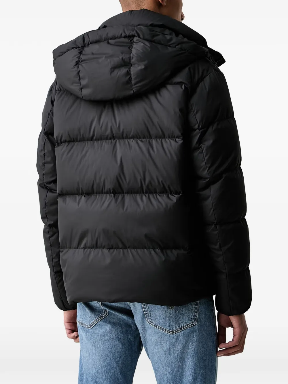 Marc O'Polo hooded padded jacket Zwart