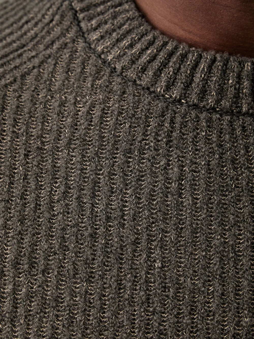 Marc O'Polo ribbed-knit raglan-sleeve sweater Groen