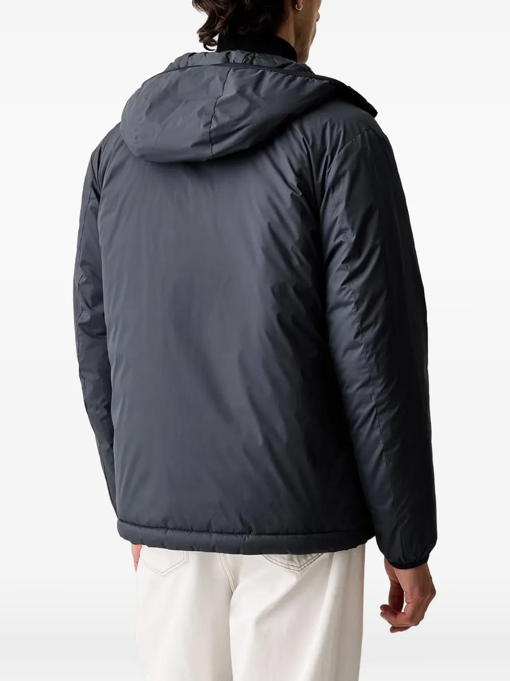 Marc O'Polo reversible hooded puffer jacket Blauw