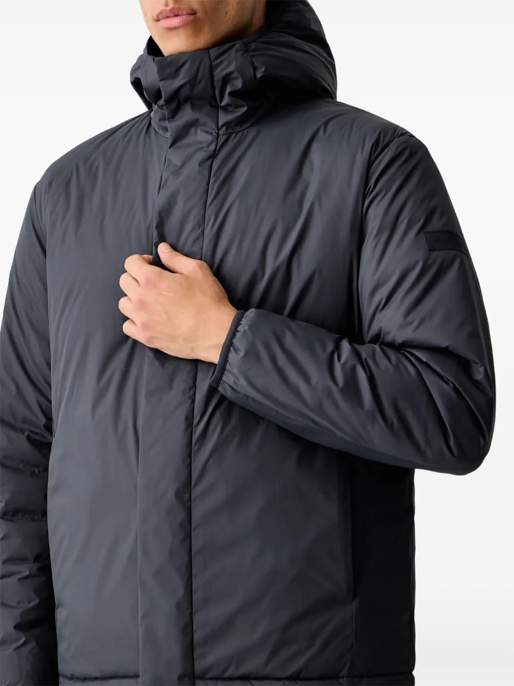 Marc O'Polo reversible hooded puffer jacket Blauw