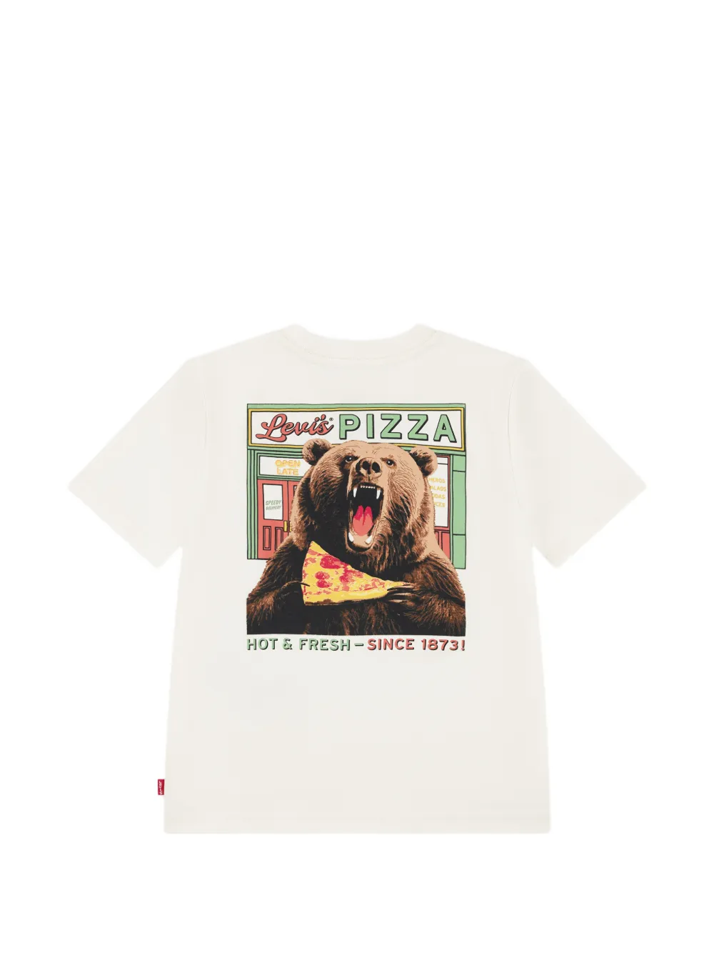 Levi's Kids graphic-print T-shirt Wit
