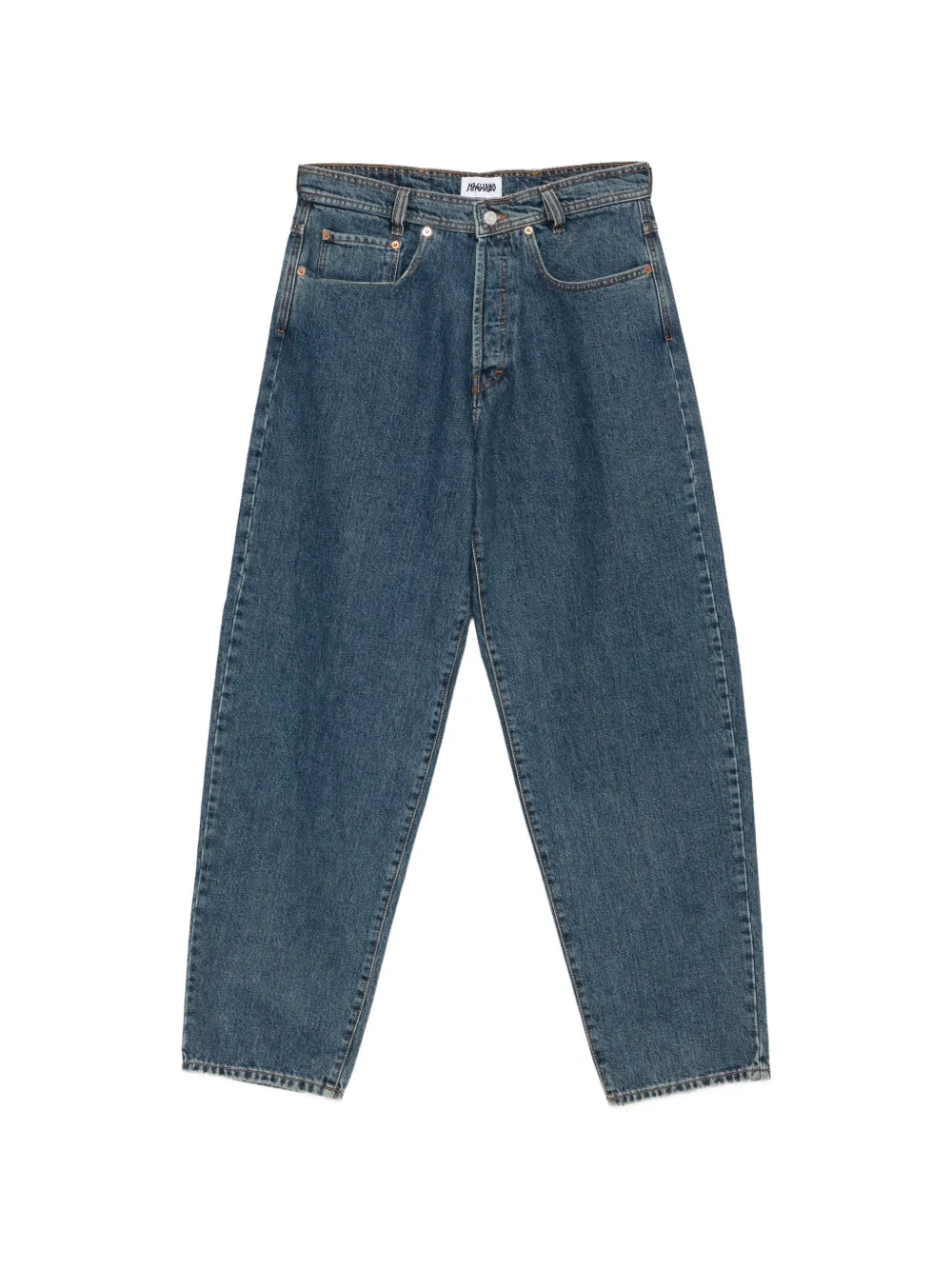 Magliano logo-patch wide-leg jeans