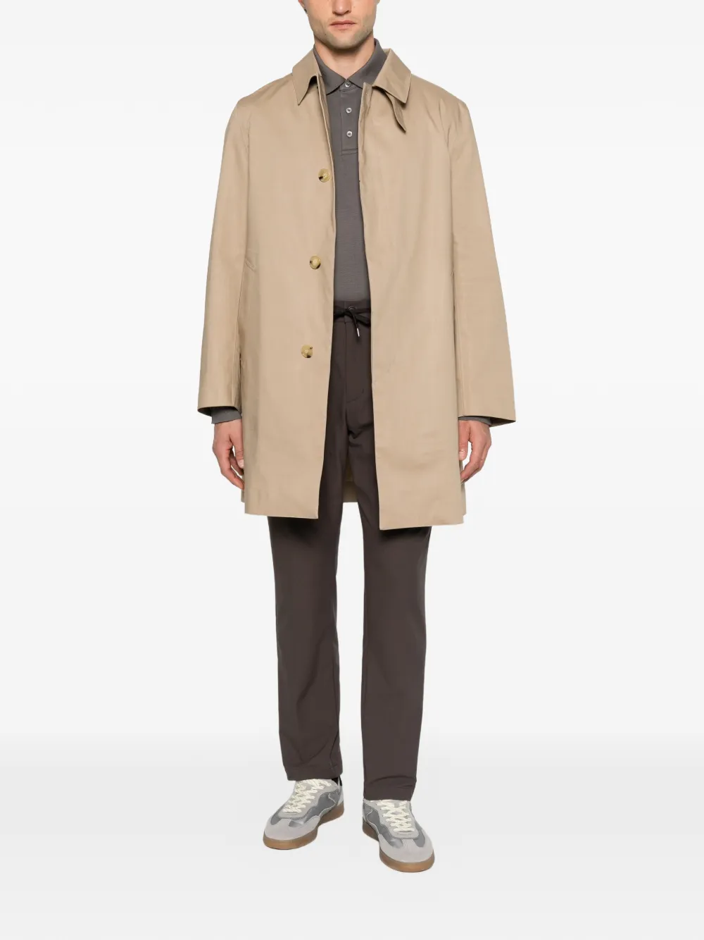 Mackintosh Dunoon GM buttoned coat Beige