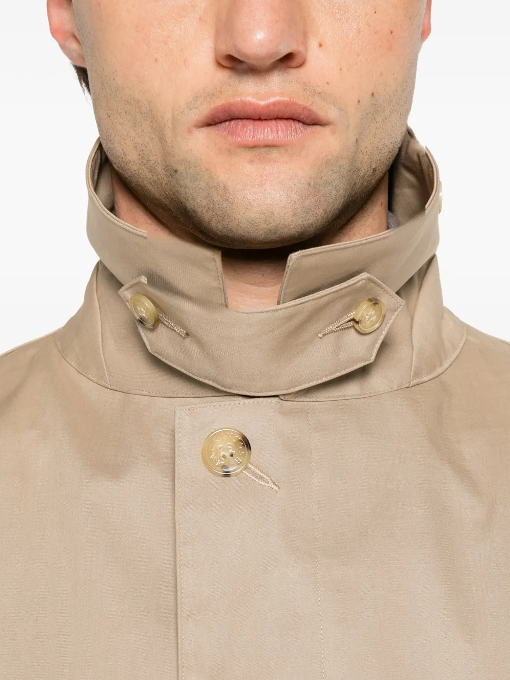 Mackintosh Dunoon GM buttoned coat Beige