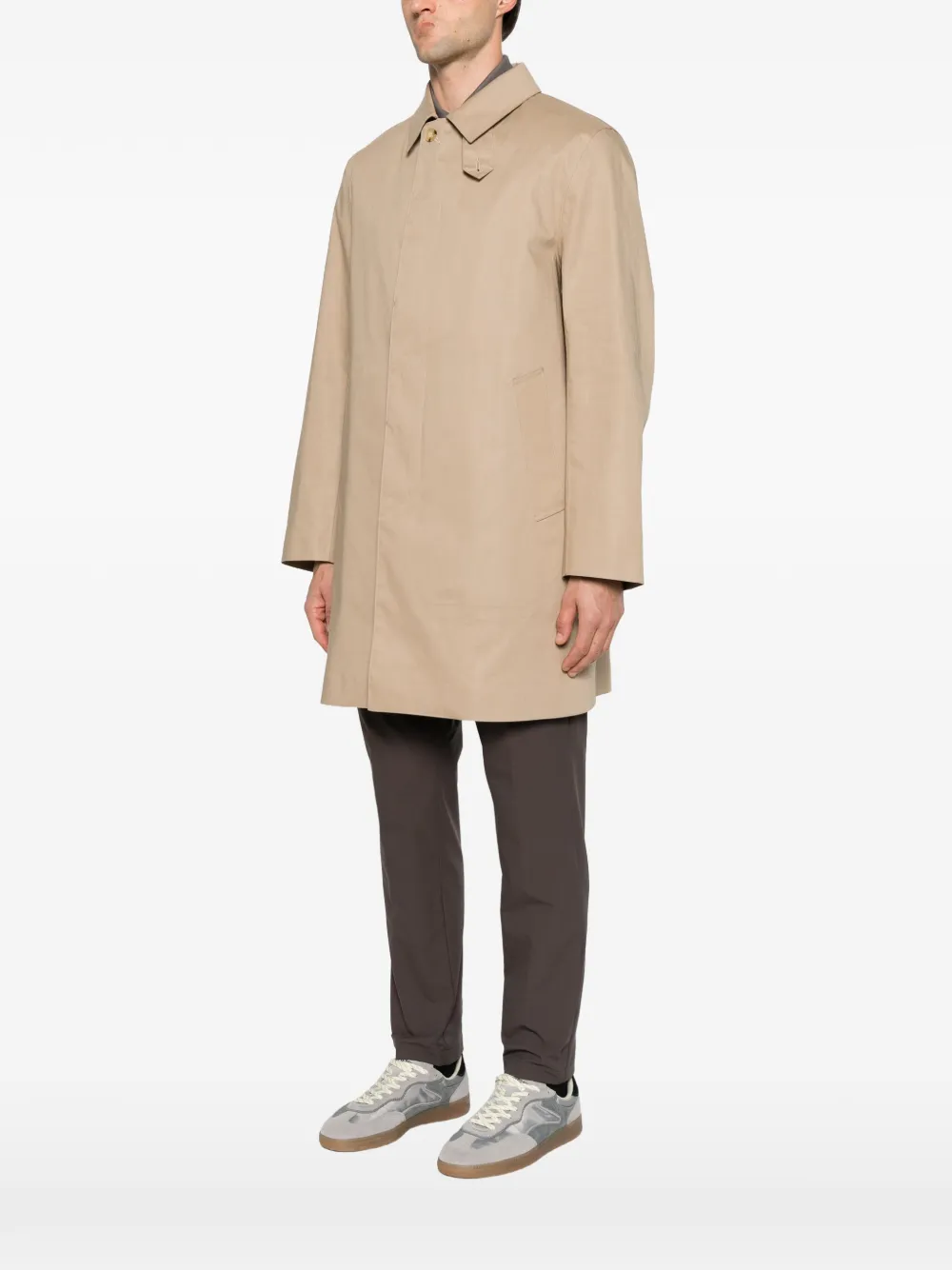 Mackintosh Dunoon GM buttoned coat Beige