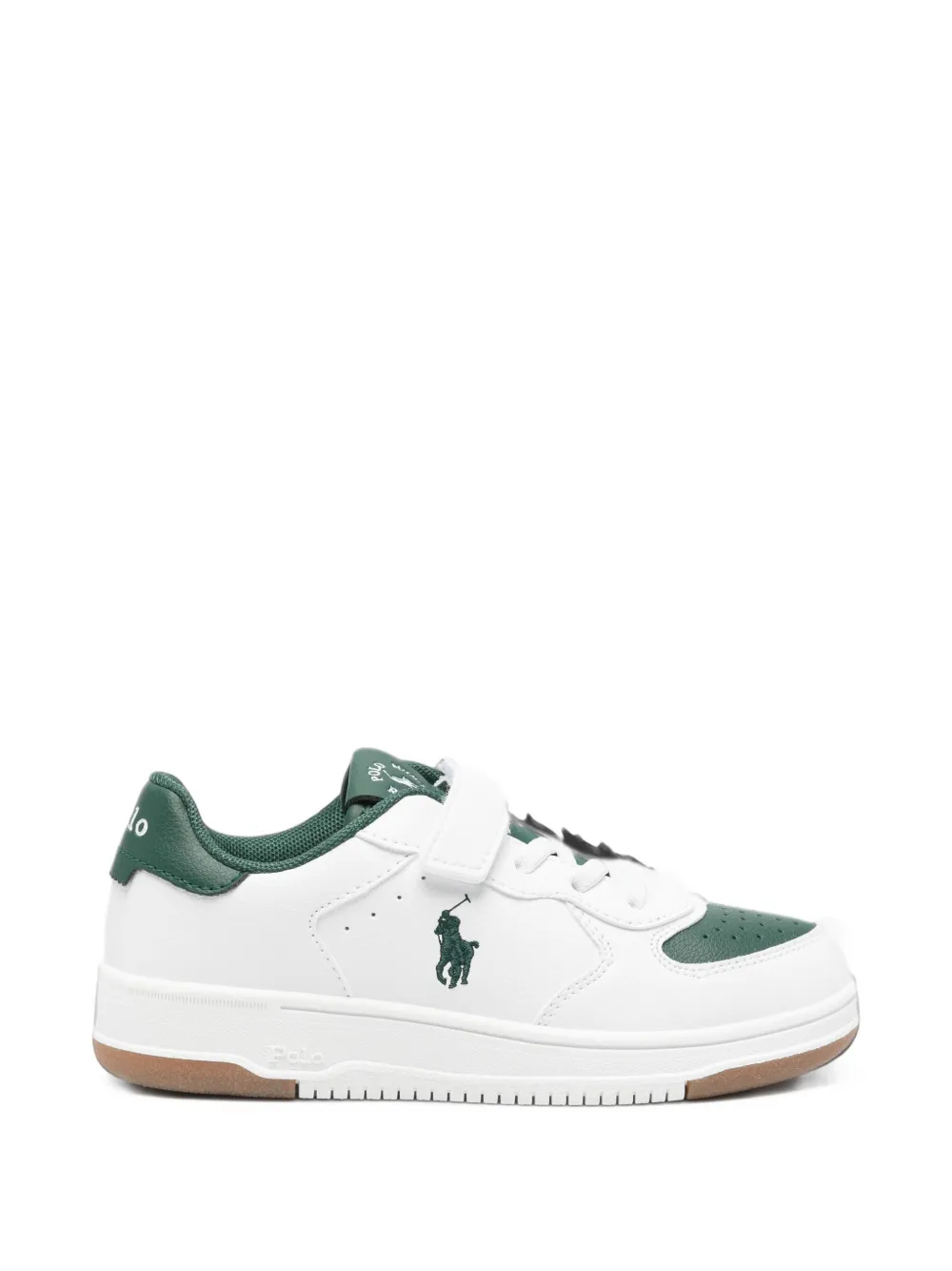 POLO RALPH LAUREN KIDS Masters Court PS touch-strap sneakers - Bianco