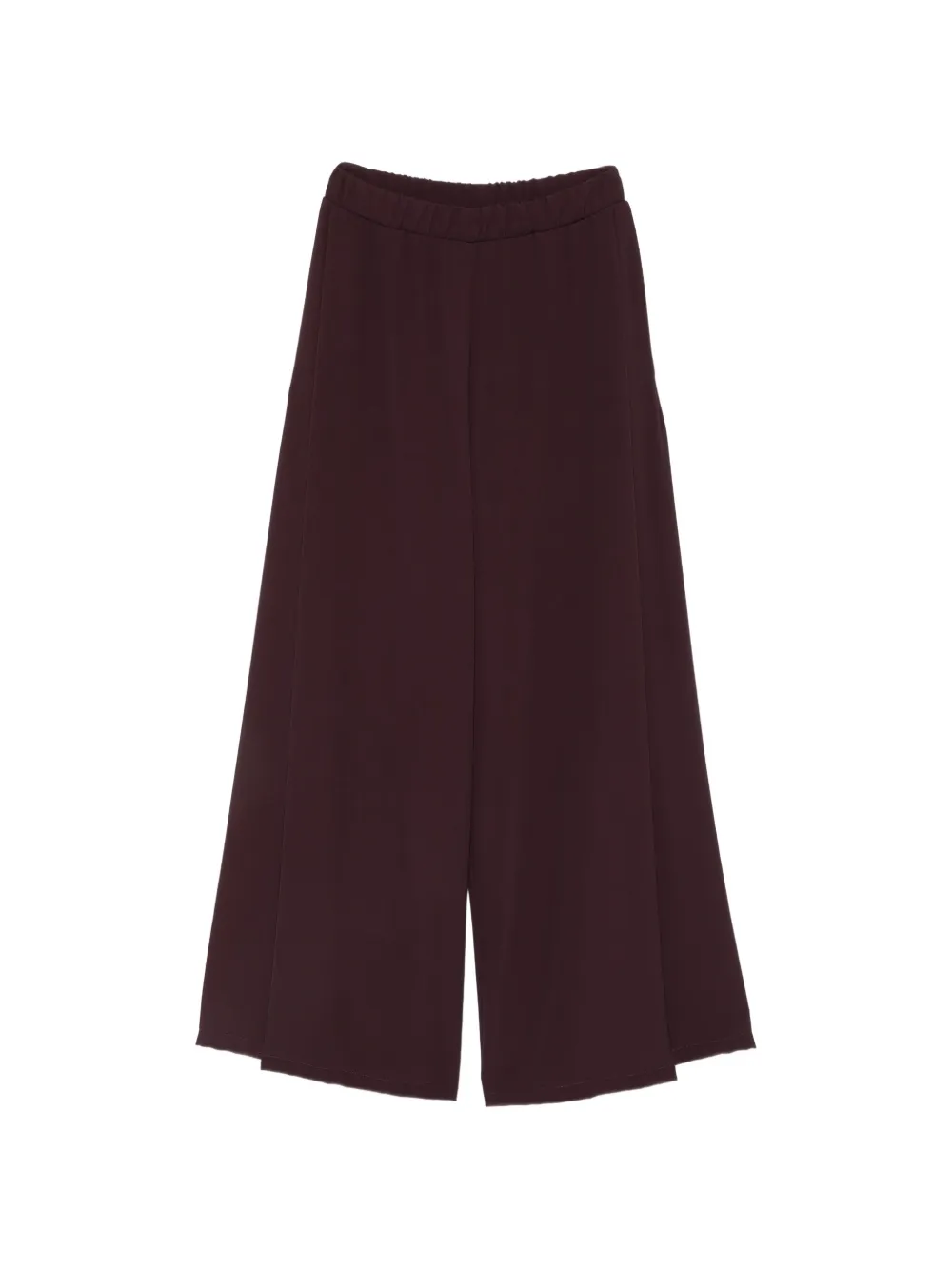 Imperial Elasticated-waist Palazzo Pants In Purple
