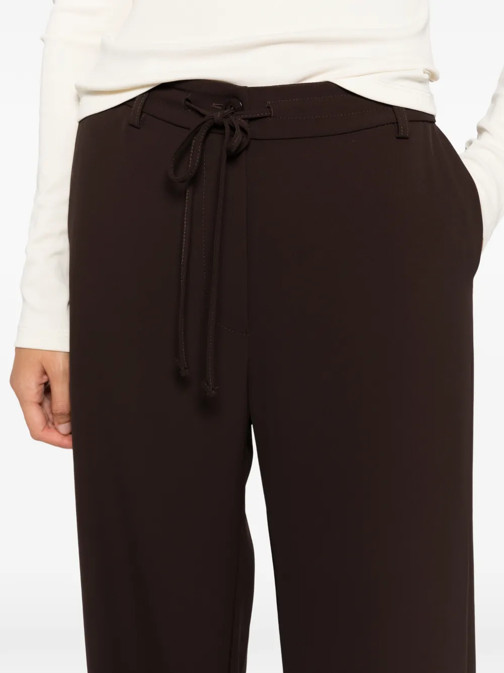 IMPERIAL drawstring wide-leg trousers Bruin