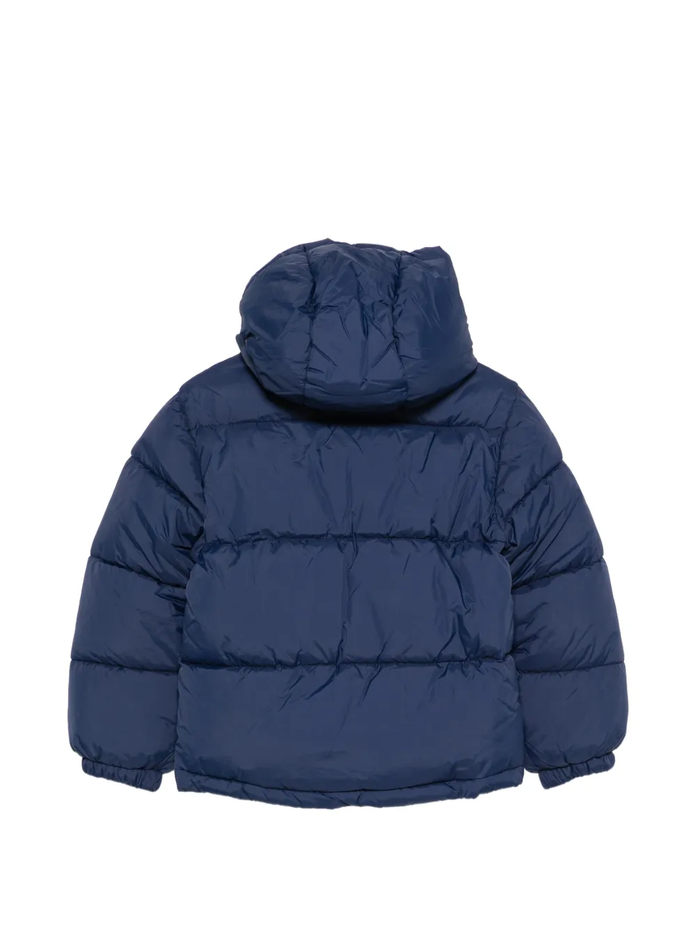 HUGO KIDS Donsjack met logopatch Blauw