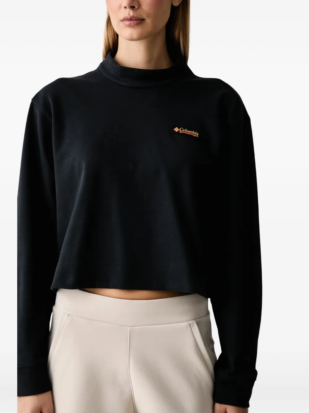 Columbia Sauvie Sky logo-patch sweatshirt Zwart