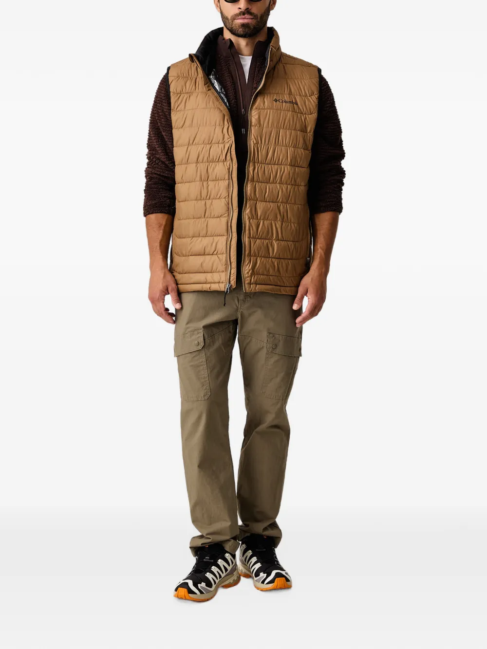 Columbia quilted gilet Bruin