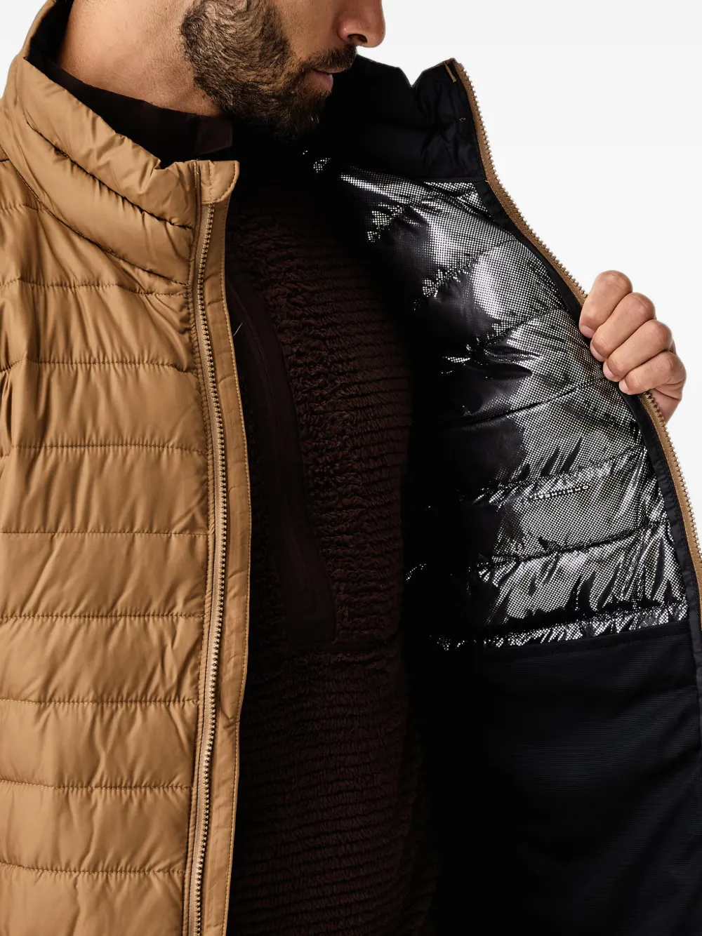 Columbia quilted gilet Bruin